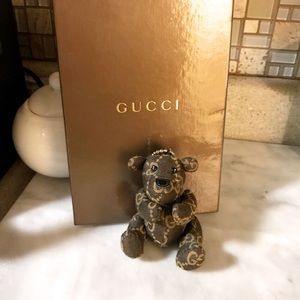 gucci teddy bear keychain